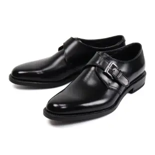 【REGAL】日系紳士素面簡約單扣孟克鞋 黑色(17BL-BL)