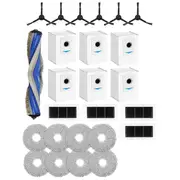 For X5 Omni Robot Vacuum Cleaner Main Side Brush HEPA Filter Mop Cloth Dust Bags Replacement Parts As Shown