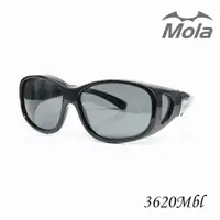 在飛比找momo購物網優惠-【MOLA 摩拉】近視包覆式偏光太陽眼鏡套鏡墨鏡UV400 