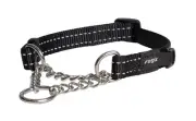 Rogz Control Obedience Non-Slip Dog Collar Black Medium
