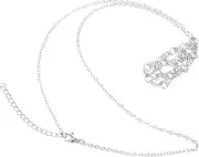 [SOESFOUFU] Metal Crystal Cage Necklace Adjustable Cord Thin String Diy Jewelry Accessory