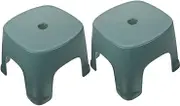2pcs Foot Stool Step Stool for Toilet Bathroom Toddler Step Stool for Boys and Girls Stool for Feet Green