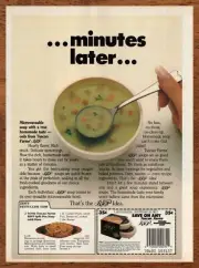 1986 R.S.V.P Microwaveable Soup Vintage Print Ad/Poster 80s Food Art Décor Retro
