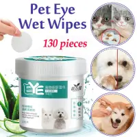 在飛比找蝦皮購物優惠-130Pcs Pet Eye Wet Wipes Dog C