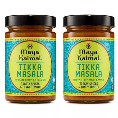 Maya Kaimal Tikka Masala Indian Simmer Sauce Tomato Rich Curry - 2 x 16.75oz