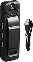 Mini Body Camera Video Recorder - IR Night Vision Pocket Cam With Mobile Detection, Power Off Storage, Back Clip - Portable Nanny Cam for Meeting Business