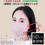 日本3D立體口罩 KN95蝶形防護口罩 FACE MASK 小顏透氣蝶型口罩4D成人小臉口罩 EW8F