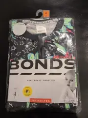 Bonds Romper Christmas Natives Stars Size 00 Bnip Black