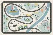 Playmate for Kids, Cartoon Non-Slip Kids Mat, Colorful Kids Play Mat for Floor, Soft Kids Room Rug, Kids Living Room Rug, Kids Bedroom Soft Rug, Non-Slip Play Mat for Kids, Toddler Play Rug