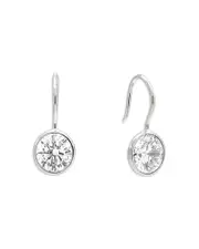 Shashi Bezel Drop Earrings