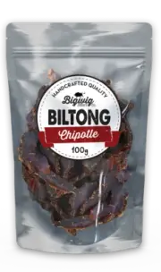 *New* Chipotle Biltong - Bigwig Jerky - Premium Quality Grass-fed Beef