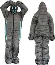 Camping Sleeping Bag Wearable for Adults Waterproof Sleeping Bag Lightweight Cold Weather Sleeping Bags for 2-3 Season Camping Backpacking, Fits - 5℃/5℃