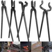 Knife Making Tongs Set Tools Blacksmith Bladesmith Tong Vise Anvil Forge 5 PCS