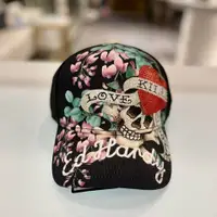 在飛比找PopChill優惠-[二手] ED HARDY 水鑽愛心骷髏棒球帽 黑色 全新商