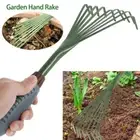 Comfort Grip Grass Rake 15.5 Inch Hand Rake Gardening Tools Leaf Broom Lawns