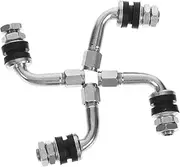 Tire Valve Extension Rods 90° Bend Nozzle Valves for Easy Inflation Bike Motorcycle Compatible