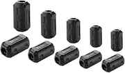 HOMSFOU 20pcs Ferrite Ring Noise Filter Cable Ring Anti- Clip-on Noise for Power Cord