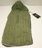 JoyDaog Dog Coat Jacket LARGE Plush Lined Reflective Removable Hood 16" Length