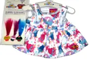 Build a Bear Poppy Troll Signature Doll Dress and Hair Clips Teddy Outfit 2017