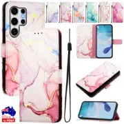 For Samsung S25 S24 S23 S22 S21 S20 Note20 Leather Wallet Case Flip Stand Cover