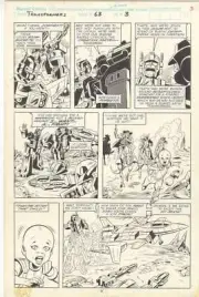 Transformers #63 Pg 3 Jose Delbo Original Comic Art