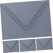 WEKAMOS 4pcs Elegant Hollow Design Wedding Invitation Envelopes Cut Cards for Bridal Showers Birthday Celebrations Thank You Notes and Holiday Greetings