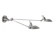 Remington Silver Double Arm Wall Light