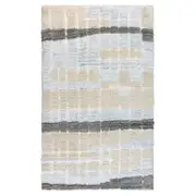 Isaac Abstract Wool Blend Handwoven Shag Rug