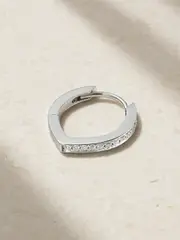 [Repossi] Repossi - Antifer 18-karat White Gold Diamond Single Earring - Silver - One size One size Silver