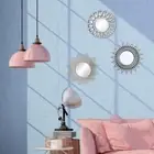 3x Wall Hanging Mirror Accent Circle Mirrors for Corridor Hall Hotel Decor
