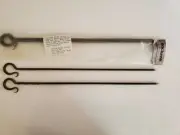 ENCLUME 16" Hand Forged Steel Skewers (Kabobs) ~ Set of 2 ~ NEW ~ Think BBQ!