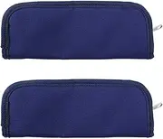 2X Portable Insulin Cooler Bag Diabetic Insulin Travel Case Cooler Pill Box Aluminum Foil Ice Bag (Navy Blue)