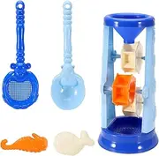5Pcs Beach Toys Set Sandbox Travel Party Outdoor Backyard Beach Summer Activities Sand Toys Set Sand Castle Building Kit