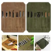 Foldable Chef Knife Bag Roll Waterproof Kitchen Canvas Culinary Storage ToolsSpZ