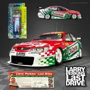 LARRY PERKINS LAST DRIVE BOX SET 2003 BATHURST 1:18, 1:43, Figurine & SIGNED COA