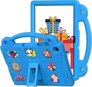 Handle Case for Samsung Galaxy Tab A9+/A9 Plus 11-inch (SM-X210 / SM-X215 / SM-X216), Heavy Duty EVA Foam Shockproof Cover Kids Proof Case with Stand