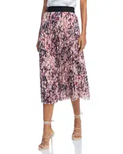 Boss Pleated Floral A Line Skirt