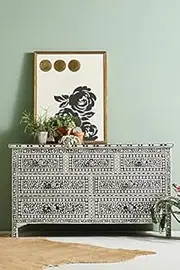 Bone Inlay Seven-Drawer Dresser