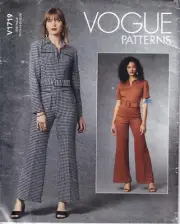 Vogue Sewing Pattern V1719 Misses Close Fitting Jumpsuit Size 16-24