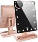 LED Lighted Make up Vanity Mirror Bluetooth 360° Adjustable Rotation Dimmable
