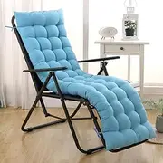 Luxury Style Garden Sun Lounger Chair with Non Slip Cushion for Outdoor Furniture Rocking Chair Blue 40x40cm