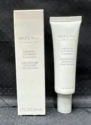 Mary Kay Medium Coverage Foundation Ivory/Ivoire 202 Gray Cap 356800 NIB