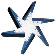 6 BLADE HI PERFORMANCE FLEX FAN 18" COOLING BLUE GM FORD MOPAR STANDARD ROTATE
