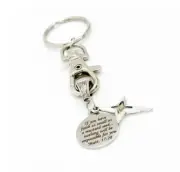 Mustard Seed Scripture And Star Cross Charm Keychain, Faith As Small As