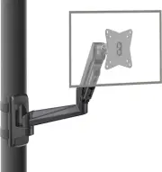 Full Motion Pillar Monitor Mount | WorkBench Monitor Mount | Pallet Rack | NO Dr