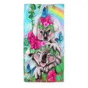 Colorful Kids Animal Best Buddies Koalas Beach Towels Medium Large Extra Large
