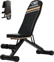 Assemble-Free Foldable Weight Bench Press Home 660 LBS Capacity Incline Decline.