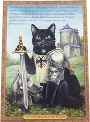 Cebrine 94154PC Le Connetable du Felin Knights Cat Postcard Postcard Chats enchantes