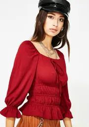 Breezy Babe Ruched Top