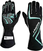 Racing Gloves SFI 3.3/5 Certified Flame Retardant, Aramid Knit, Anti-Slip Grip, Breathable, Secure Fit for Professional Drivers